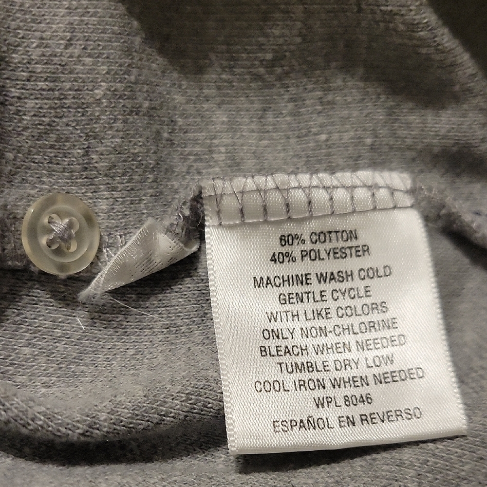 Men's Club Room Short Sleeve Gray Polo Shirt Size M - Picture 12 of 13